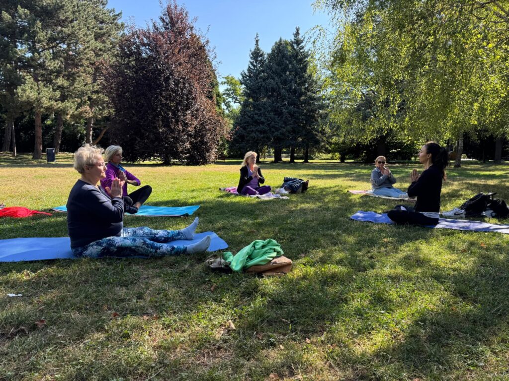 Yoga im Park